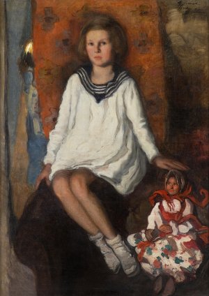 Marian Stroński, DZIEWCZYNKA Z LALKĄ, 1936