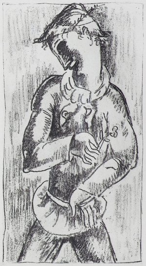Eugeniusz Zak, MŁODZIENIEC Z KWIATKIEM, 1929