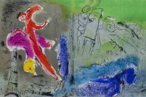 Marc Chagall, WIZJA PARYŻA, 1952