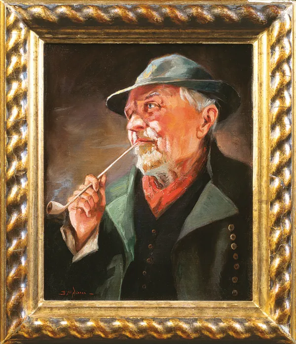 Emil Adam, PORTRET MĘŻCZYZNY Z FAJKĄ