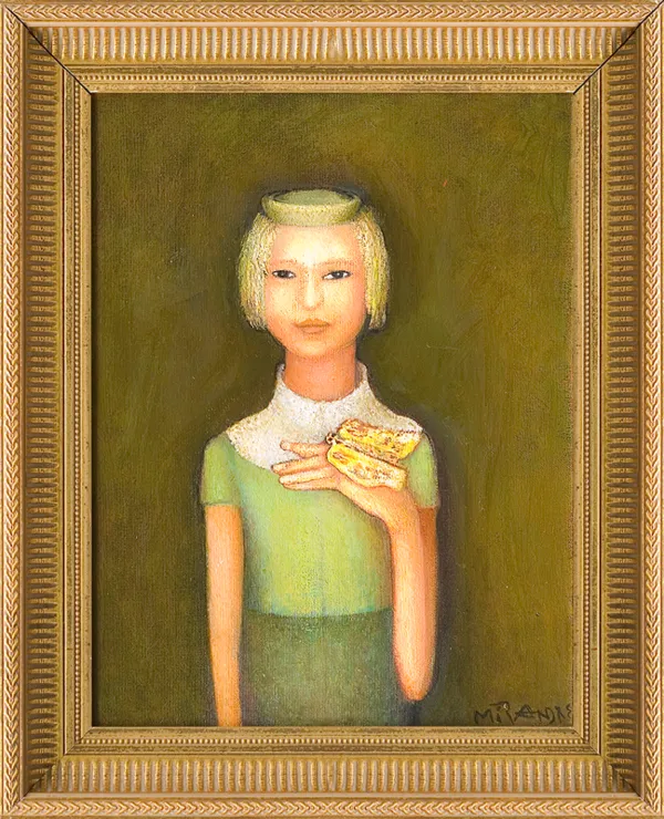 Mira  Andrzejewska Kalkowska, Portret dziewczyny z motylem, 2012