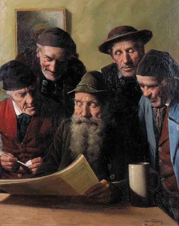 Hein (Heinrich)  König, Wiejscy politycy, ok. 1930