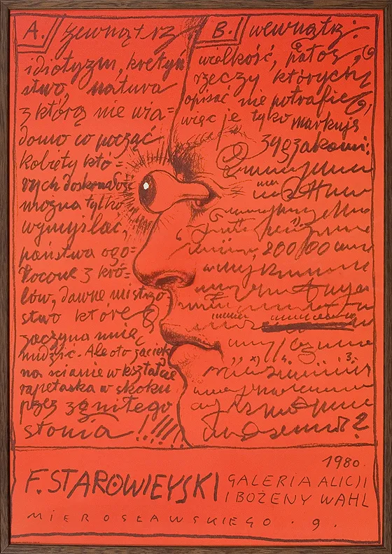 Franciszek Starowieyski, Plakat Galerii Alicji i Bożeny Wahl, 1980