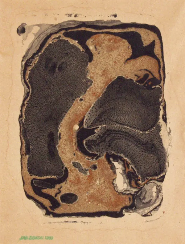 Jan Ziemski, Abstrakcja informel, 1960