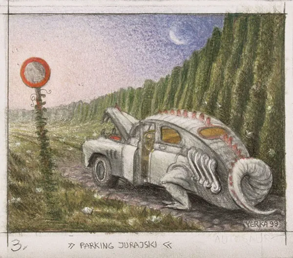 Jacek Yerka, Parking jurajski, 1999