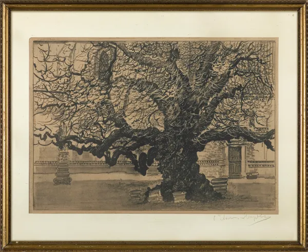 Leon Wyczółkowski, Stara lipa w Piotrawinie, 1918/1919