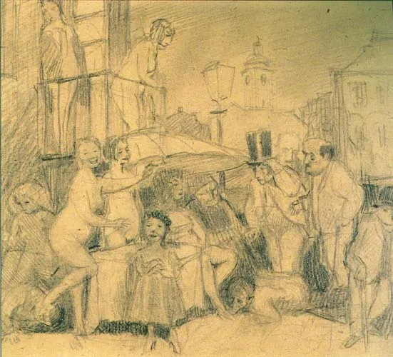 Bruno Schulz, Szkic ilustracji do opowiadania Dodo