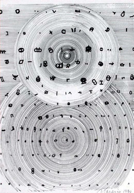 Jan Tarasin, Znaki, 1990 