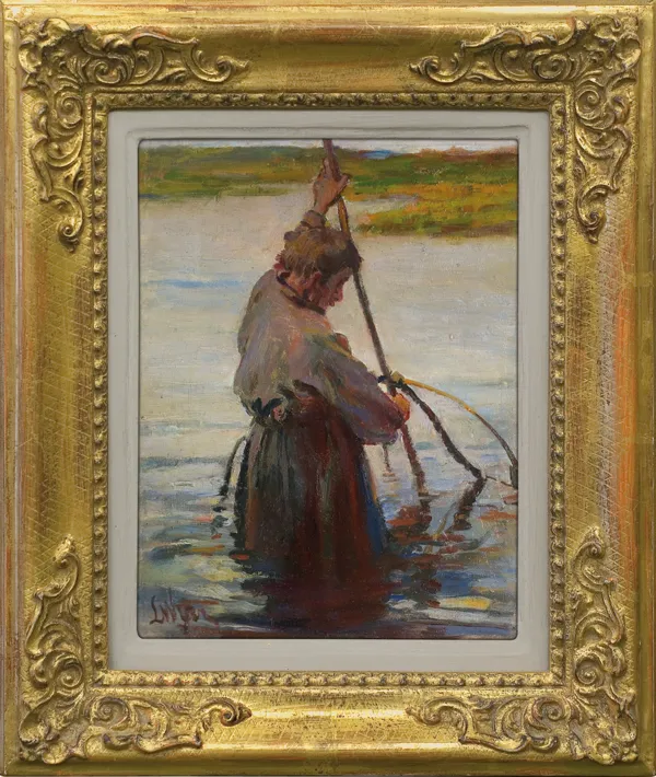 Leon Wyczółkowski, RYBAK Z SIECIĄ, ok. 1890