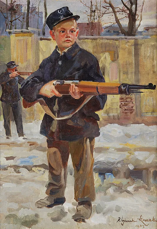 Wojciech Kossak, ORLĄTKO LWOWSKIE, 1933