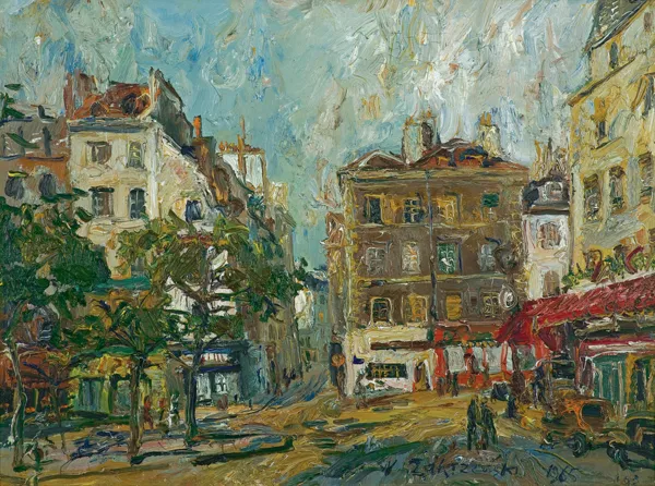 Włodzimierz Zakrzewski, PARYŻ. PLACE DE LA CONTRESCARPE, 1965