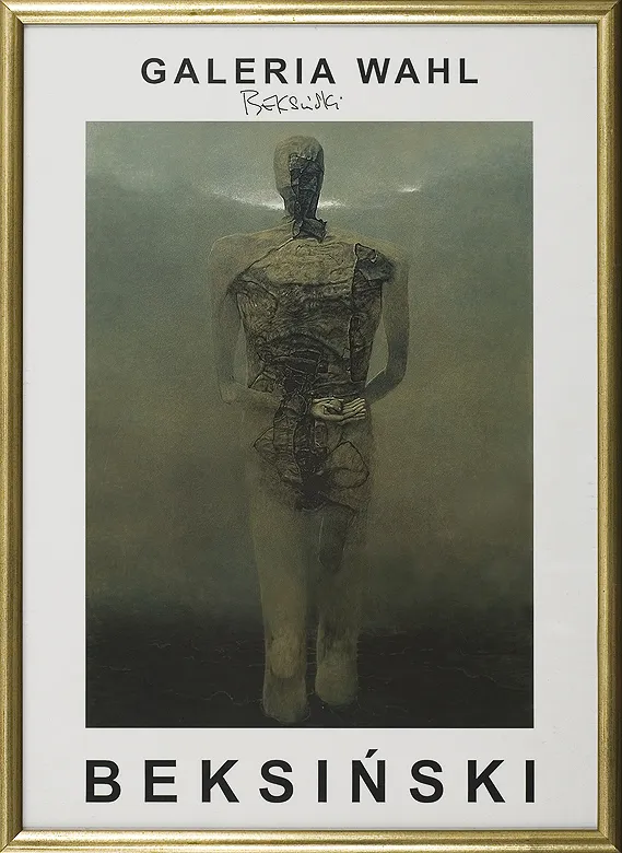 Zdzisław Beksiński, Plakat wystawy indywidualnej w Galerii Wahl