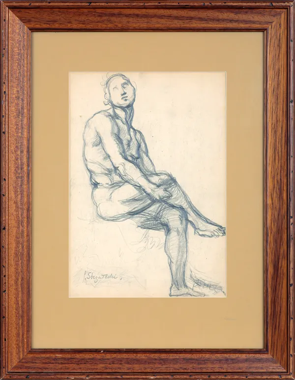 Janusz Strzałecki, Akt męski siedzący