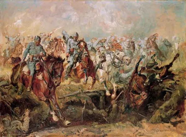 Stanisław Kaczor Batowski, Szarża pod Rokitną