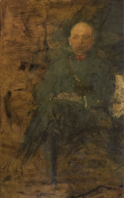 Olga Boznańska, PORTRET WOJSKOWEGO, lata 1915-1920