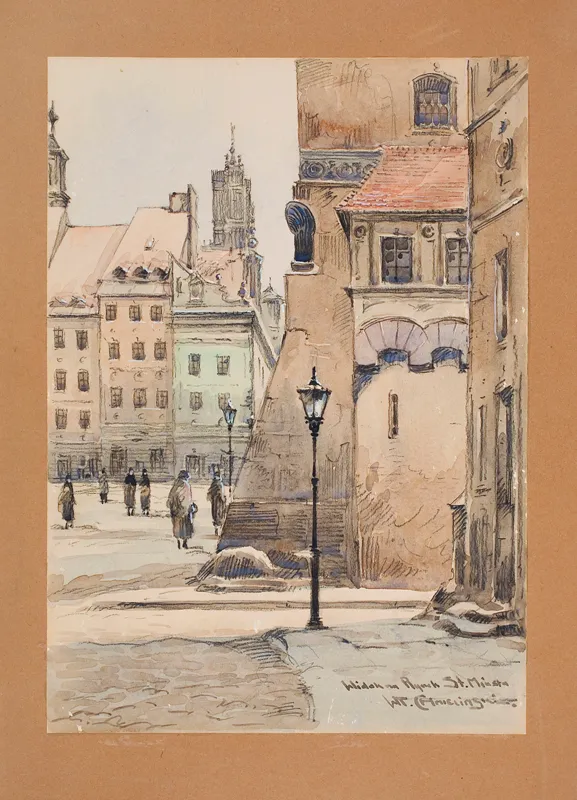 Władysław Chmieliński (Stachowicz), Widok na Rynek Starego Miasta w Warszawie