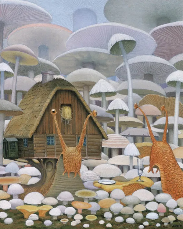 Jacek Yerka, Dwa ślimaki, 2004