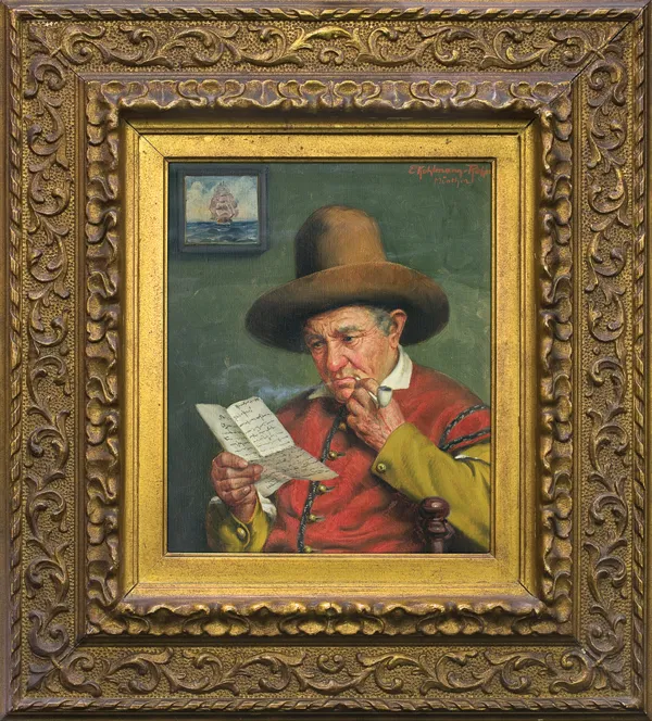 Emil J.F.  Kuhlmann, MĘŻCZYZNA CZYTAJĄCY LIST