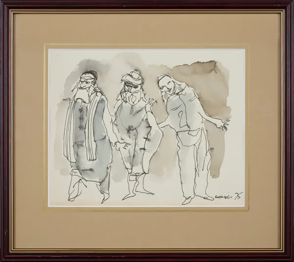 Otto Axer, Trzech Żydów, 1975