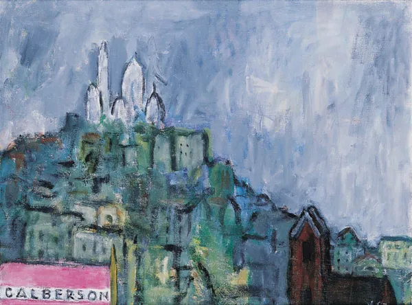 Józef Czapski, PEJZAŻ PARYSKI - MONTMARTRE, 1973