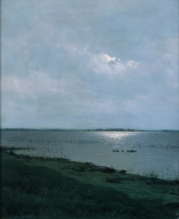 Paul Reincke, Pejzaż z jeziorem, ok. 1930