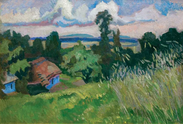 Stanisław Kamocki, PEJZAŻ. BŁĘKITNE CHATY