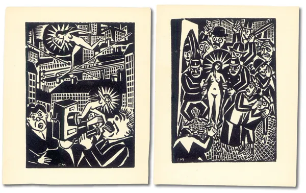 NN NN, Dwie ryciny z cyklu IDEE, Paryż 1920 