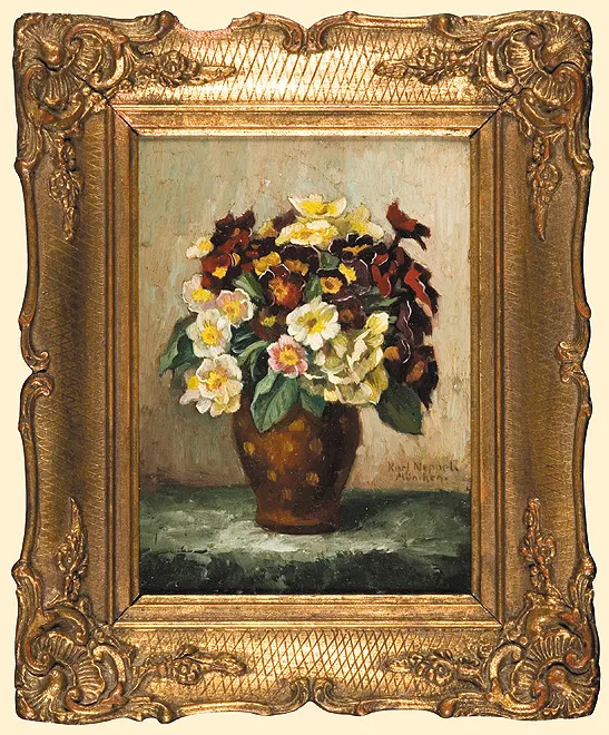 Karl  Neppel, KWIATY W WAZONIE