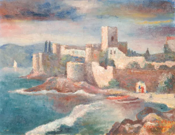 Ludwik Czajkowski (Czaykowski), PEJZAŻ Z POŁUDNIOWEJ FRANCJI, 1960