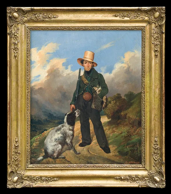 Teofil Kwiatkowski, MYŚLIWY Z PSEM, 1836