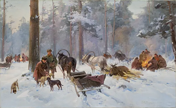 Czesław (I. Zygmuntowicz) Wasilewski, PO POLOWANIU NA ŁOSIA