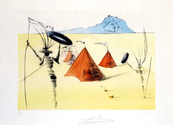 Salvador Dali, "Gad" z cyklu Dwanaście plemion Izraela, 1972