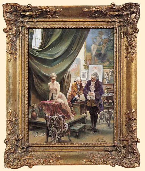 Hans Stubenrauch, MECENAS - MIŁOŚNIK  SZTUKI W PRACOWNI 