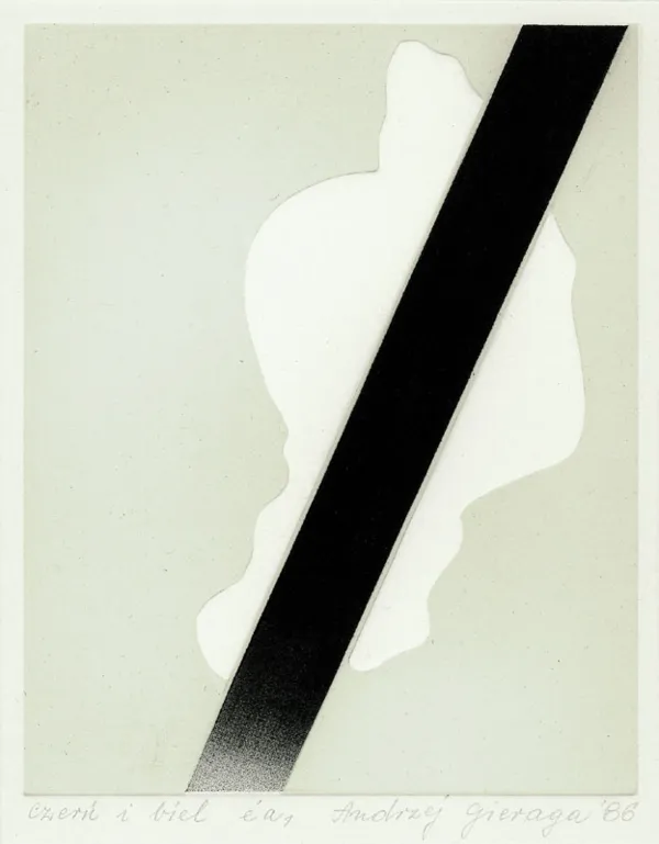 Andrzej Gieraga, Czerń i biel, 1986