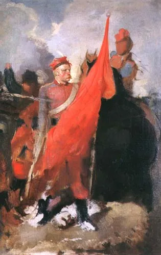 Artur Grottger, Chorąży