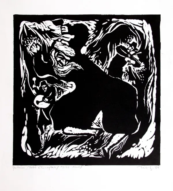 Jerzy Duda Gracz, Rebe Elinejlech, z cyklu Judaica, 1964