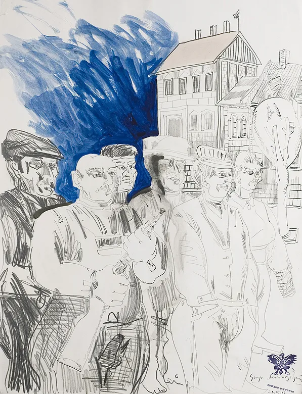 Edward Dwurnik, Grupa terrorystyczna, z cyklu 