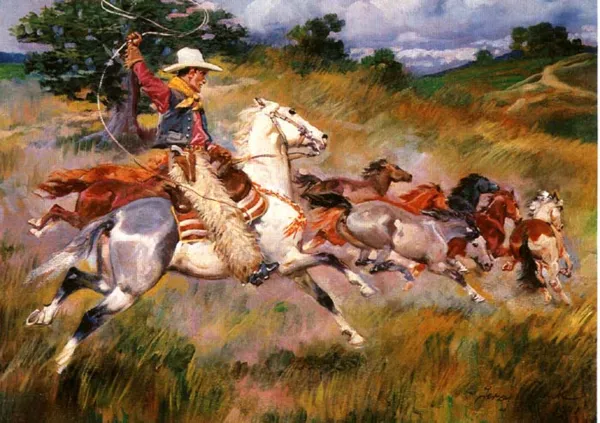 Jerzy Kossak, Na stepach kalifornijskich