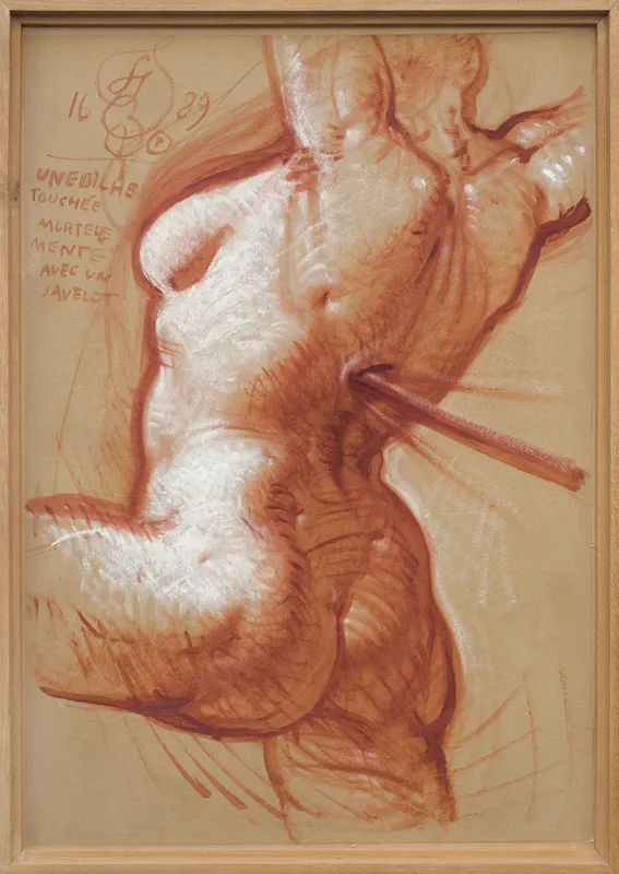 Franciszek Starowieyski, ŁANIA ŚMIERTELNIE TRAFIONA OSZCZEPEM, 1989