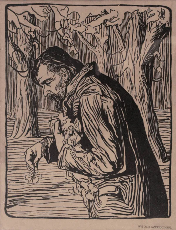 Witold  Rzegociński, Starzec w parku