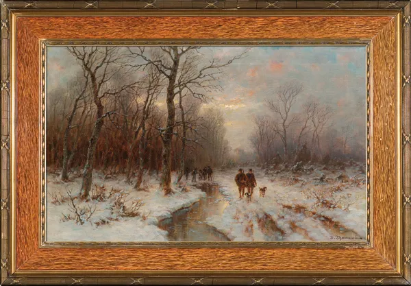 Désiré  Thomassin-Renardt, ZIMOWE POLOWANIE