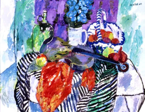 Juliusz Joniak, Martwa natura ze skrzypcami, 2001