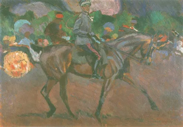 Eugeniusz Geppert, Oficer na koniu