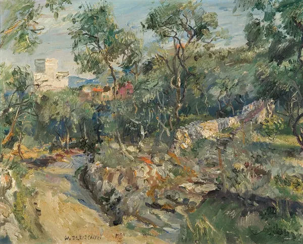 Włodzimierz Zakrzewski, PEJZAŻ Z ERICE NA SYCYLII, 1963