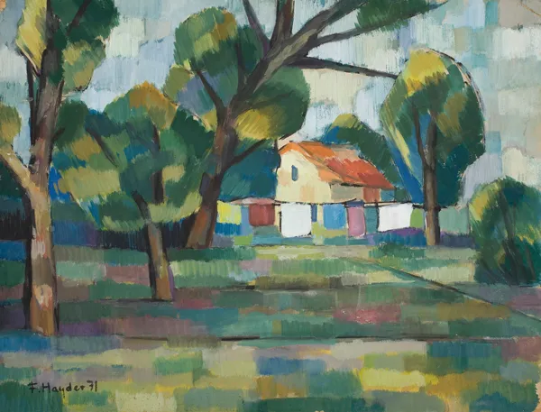 Fryderyk Antoni Hayder, Dom wśród drzew, 1971