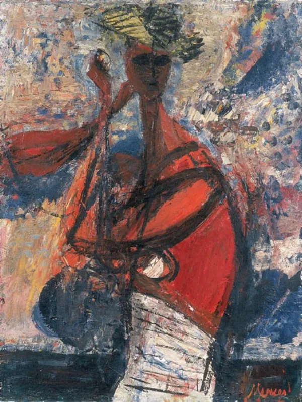 Zygmunt Menkes, Kobieta na plaży, po 1960