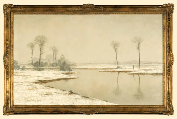 Willy-Franz  Wirth, Pejzaż zimowy z Nadrenii, ok. 1930