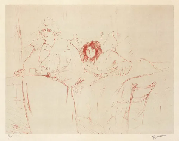 Henri Toulouse-Lautrec, Kobieta z tacą (Femme au plateau), 1896