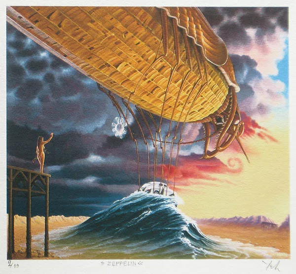 Jacek Yerka, Zeppelin, 1992