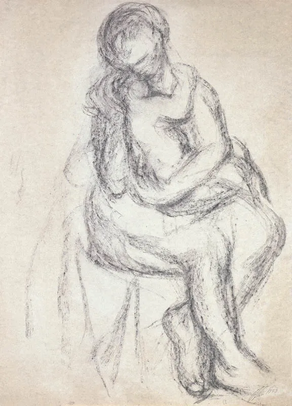 Roman Opałka, Matka z dzieckiem, 1953